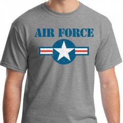 Футболка ВВС США Air Force Vintage Emblem Tee, цвет серый (Sports Grey)
