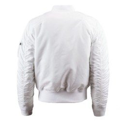 Фото куртки MA-1 Slim Fit, цвет белый, вид сзади
