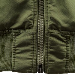 Фото молнии куртки MA-1 Slim Fit, цвет оливковый