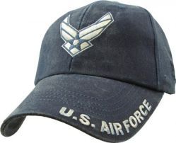 Бейсболка ВВС США U.S. Air Force Washed Dark Navy Cap