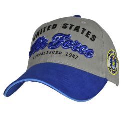 Бейсболка ВВС США United States Air Force With Side Logo Two Tone Royal-Grey Cap