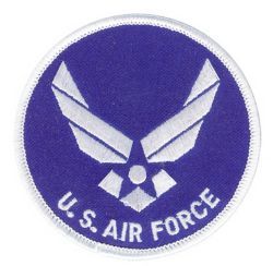 Нашивка ВПС США U.S. Air Force with Hap Patch (3")
