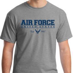Футболка ВВС США United States Air Force With Logo & Date Tee