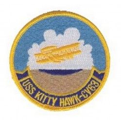 Нашивка USS Kitty Hawh CV-63 Patch (3")
