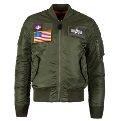 Фото летной куртки Alpha Industries MA-1 Flex Slim Flight Jacket, цвет 
оливковый