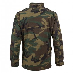 Фото полевой куртки M-65 Defender Field Coat, цвет камуфляж, вид сзади