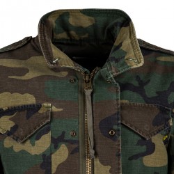 Фото молнии полевой куртки M-65 Defender Field Coat, цвет камуфляж