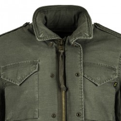 Фото молнии полевой куртки M-65 Defender Field Coat, цвет оливковый