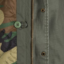 Фото подстежки на полевой куртке M-65 Defender Field Coat, цвет оливковый