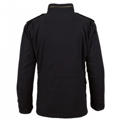 Фото полевой куртки M-65 Defender Field Coat, цвет черный, вид сзади