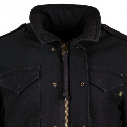 Фото молнии полевой куртки M-65 Defender Field Coat, цвет черный