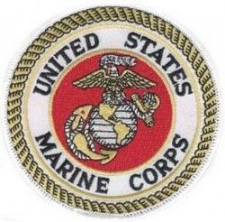 Нашивка United States Marine White Patch (4")