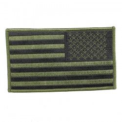НАШИВКА AMERICAN GREEN REVERSED FLAG 3 X 5"