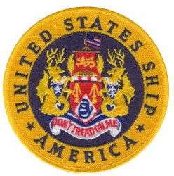 НАШИВКА USS AMERICA (CV-66) PATCH 4 1/2"