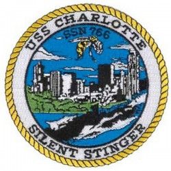 НАШИВКА USS CHARLOTTE SSN-766 PATCH (4")