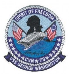 НАШИВКА USS G.WASHINGTON (CVN-73)