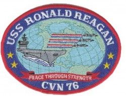 НАШИВКА USS RONALD REAGAN CVN 76 (5")