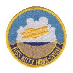 НАШИВКА USS KITTY HAWK (CV-63) 3"