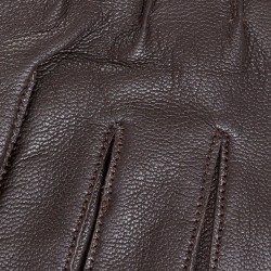 Фото настоящей кожи кожаных перчаток A-10 Leather Gloves цвет коричневый