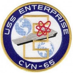 НАШИВКА USS ENTERPRISE CVN-65 PATCH (4 1/2")