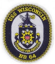 НАШИВКА USS WISCONSIN BB-64 (5")