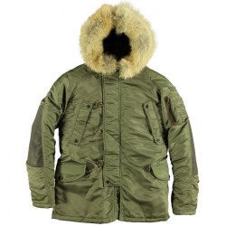 Фото куртки Аляска Cockpit N-3B Long Parka, цвет зеленый