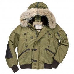 Фото короткой парки Cockpit USA N-2B Short Winter Parka, цвет зеленый