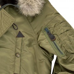 Фото карманов на короткой парке Cockpit USA N-2B Short Winter Parka