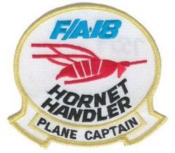 НАШИВКА HORNET HANDLER PLANE CAPTAIN PATCH 4"