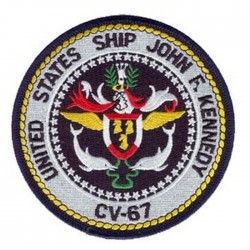 НАШИВКА USS J.F. KENNEDY CV-67 PATCH 4 1/2"
