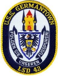 Нашивка USS Germantown LCD-42 Patch 4"