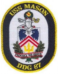 Нашивка ескадреного міноносця USS MASON DDG-87