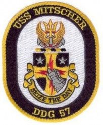 Нашивка эсминца USS MITSCHER DDG 57