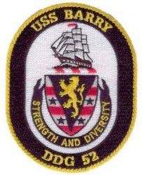 Нашивка эсминца USS BARRY DDG 52