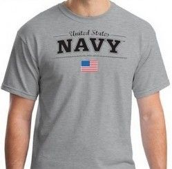 Футболка United States Navy With Flag