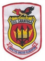 НАШИВКА USS SARATOGA CV-60 PATCH (5 1/2")