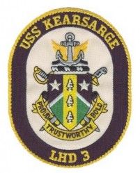 Нашивка Десантного Корабля ВМС США USS Kearsarge LHD-3