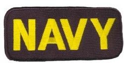 Нашивка Navy Patch 2" X 4"