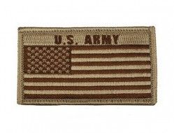 Нашивка US Army with Flag Tan Patch