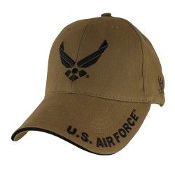 Бейсболка US Air Force Wings Logo Coyote Brown Cap