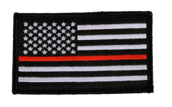 Нашивка Thin Red Line USA Flag