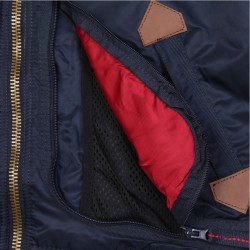 Фото кармана для летных карт куртки Injector Flight Jacket, цвет синий