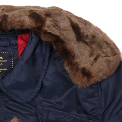 Фото сьемного воротника куртки Injector Flight Jacket, цвет синий