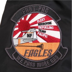 Фото нашивки на куртке Injector Flight Jacket, цвет черный