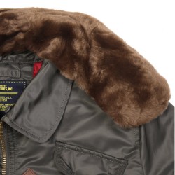 Фото сьемного воротника куртки Injector Flight Jacket, цвет серый