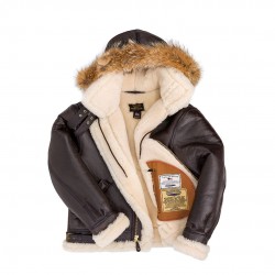 Бомбер Cockpit USA B-3 Hooded Sheepskin