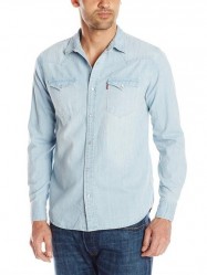 Джинсовая рубашка Levis Barstow Western Light Wash