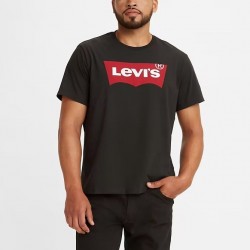 Классическая футболка Levis Batwing Logo - Black