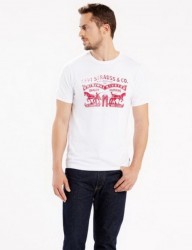 Футболка Levis 2 Horse T-Shirt - White