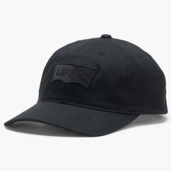 Бейсболка Levis Black Logo Flex Fit Baseball Cap - Black